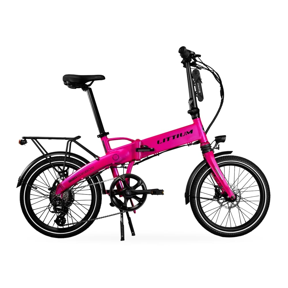 bicicleta-electrica-plegable-littium-ibiza-rainbow-pink-panther