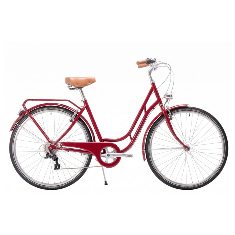 BICICLETA DE PASEO CAPRI BERLIN ROJO 7 VELOCIDADES